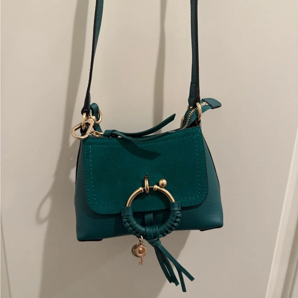 See By Chloe Emerald Green Mini Bag with Gold Accents - Picture 6 of 7